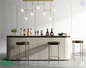 modern bar counter 3d model